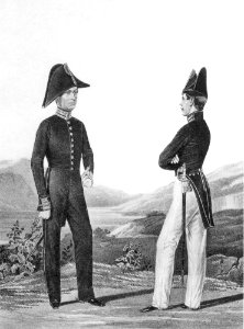 25 1040 Book illustrations of Historical description of the clothes and weapons of Russian troops