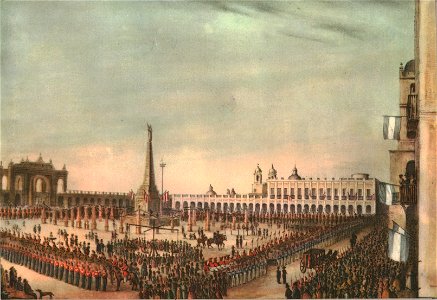 25 de mayo de 1844 - Buenos Aires, según Isola