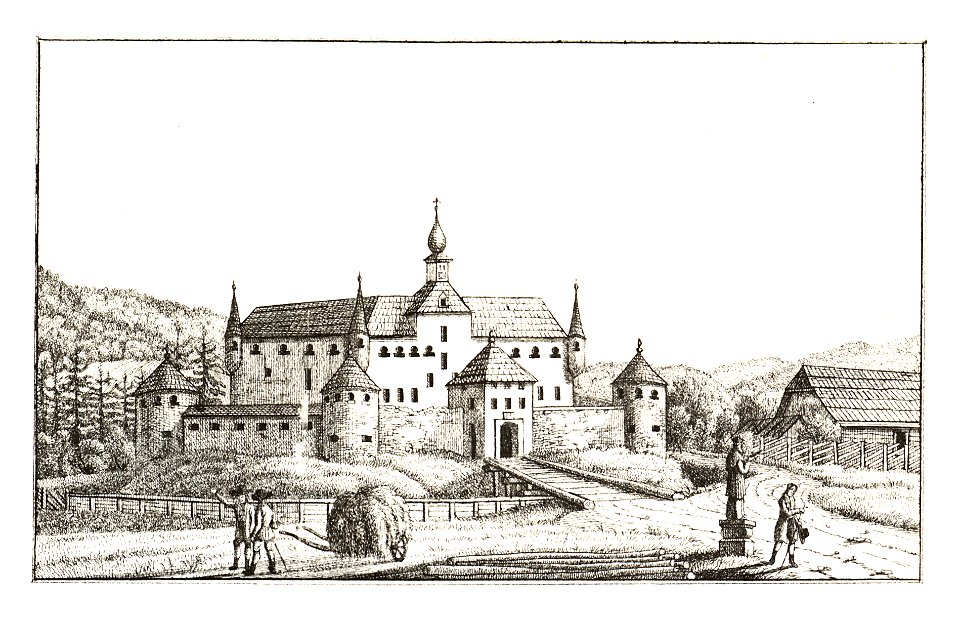 246 Schloss Riegersdorf-Gabelhofen, Fohnsdorf - J.F.Kaiser Lithografirte Ansichten der Steiermark 1830
