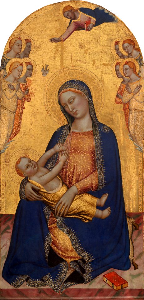 25 Orcagna and Jacopo di Cione. Madonna with Child and Angels. 1370 National Gallery of Art, Washington