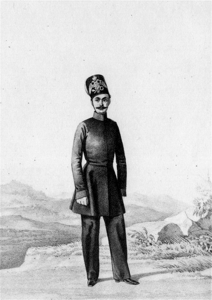 25 1069 Book illustrations of Historical description of the clothes and weapons of Russian troops