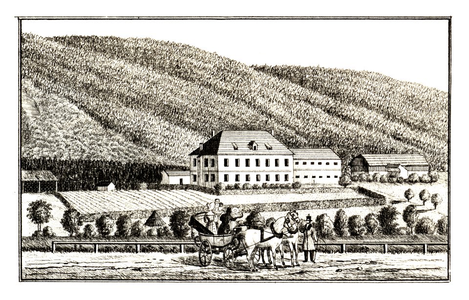 254 Ruhethal—Neu-Sannegg, Braslovce - J.F.Kaiser Lithografirte Ansichten der Steiermark 1830