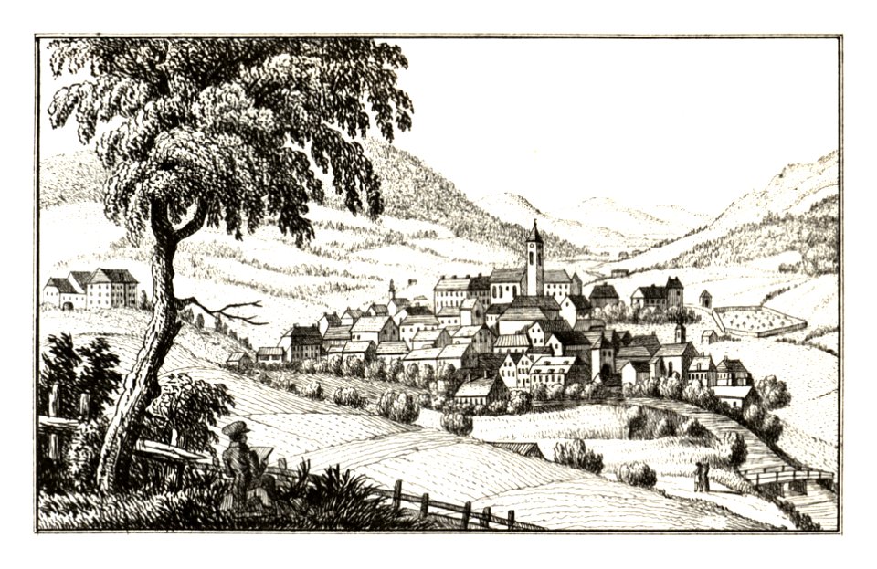 253 Rottenmann - S. Kölbl - J.F.Kaiser Lithografirte Ansichten der Steiermark 1830