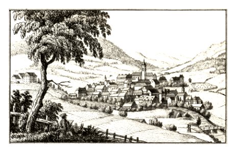 253 Rottenmann - S. Kölbl - J.F.Kaiser Lithografirte Ansichten der Steiermark 1830