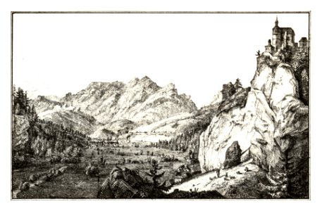 263 Sankt Peter-Freienstein, Schloß - lith. u. gez. v. Jos. Kuwaseg - J.F.Kaiser Lithografirte Ansichten der Steiermark 1830