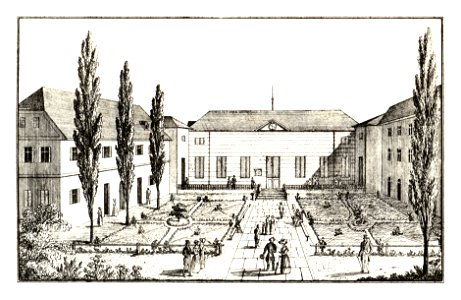 249 Rohitsch-Sauerbrunn, das Bad - lith. Folwarczni - J.F.Kaiser Lithografirte Ansichten der Steiermark 1830