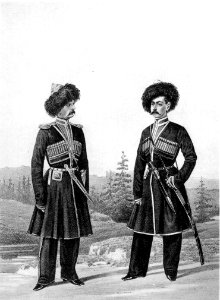 27 1213 Book illustrations of Historical description of the clothes and weapons of Russian troops