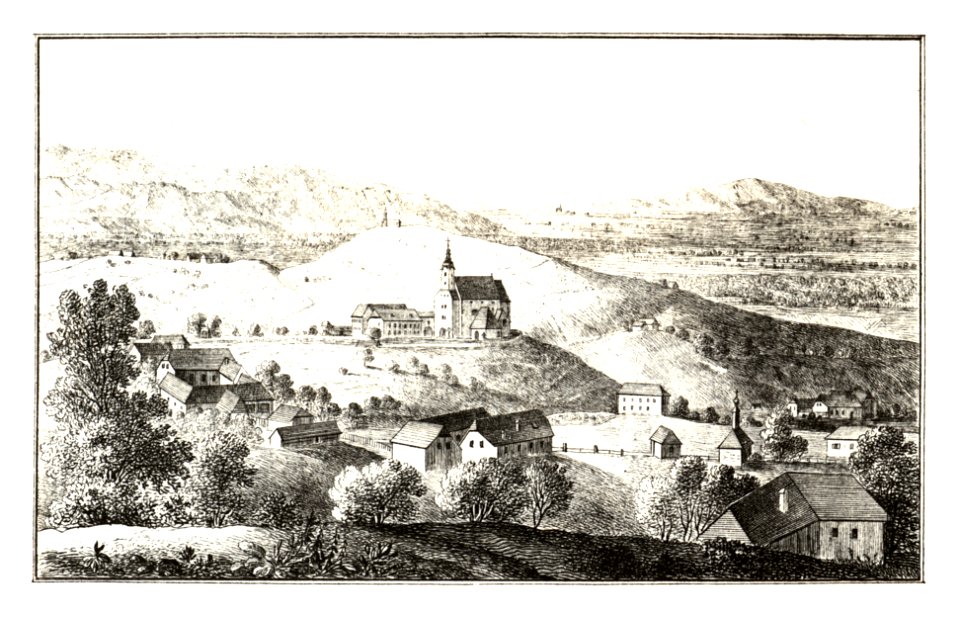 261 St. Johann bei Herberstein - J.F.Kaiser Lithografirte Ansichten der Steiermark 1830