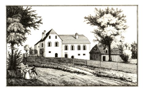 267 Schloss Schachenthurn, Oberradkersburg - J.F.Kaiser Lithografirte Ansichten der Steiermark 1830