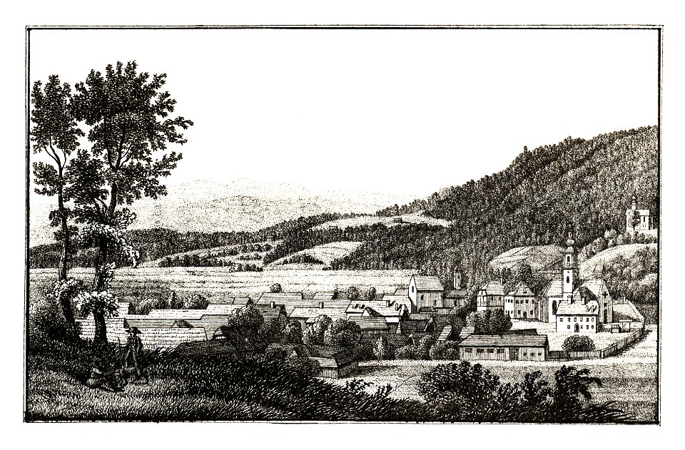 274 Markt Schwanberg, Marburger Kreis - J.F.Kaiser Lithografirte Ansichten der Steiermark 1830