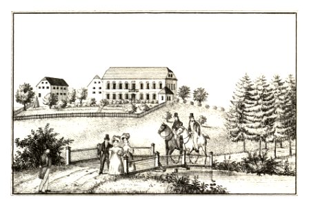 256 Schloss Sallach, Zalog - J.F.Kaiser Lithografirte Ansichten der Steiermark 1830