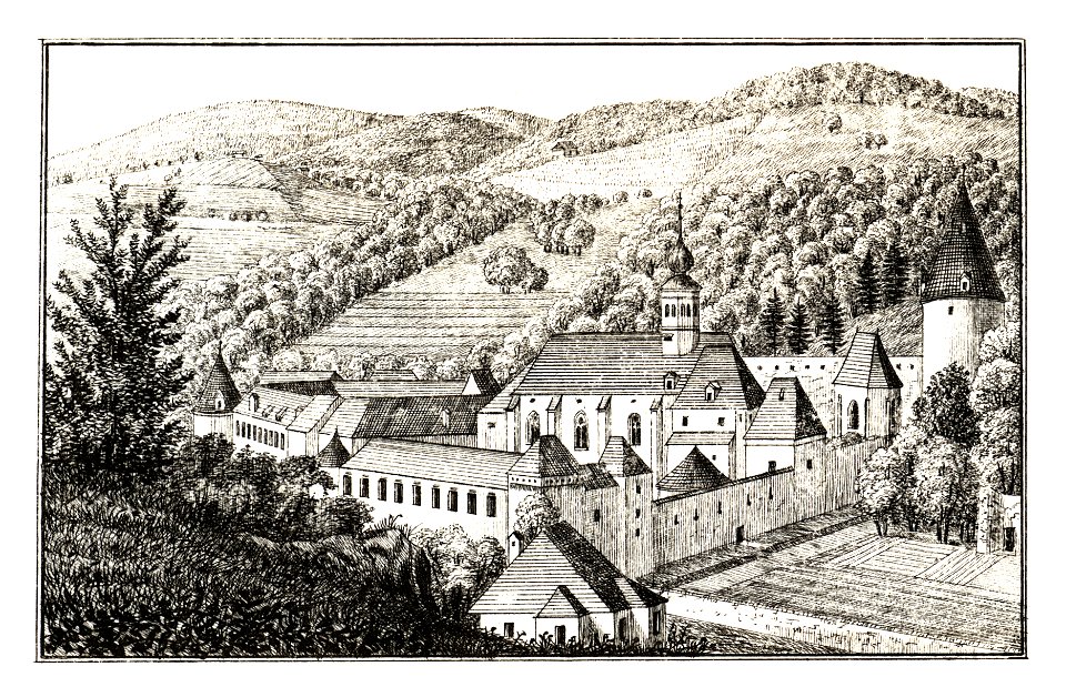 278 Kloster Seitz im Cillier Kreis, Feistenberg, Tolsti Vrh - J.F.Kaiser Lithografirte Ansichten der Steiermark 1830