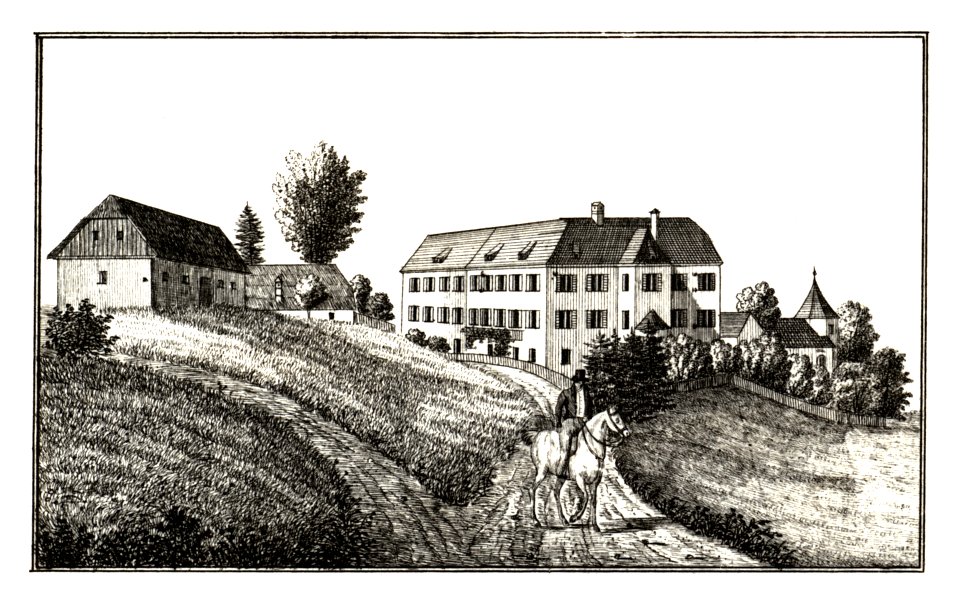 276 Schloss Schwarzenegg, Weitendorf - J.F.Kaiser Lithografirte Ansichten der Steiermark 1830