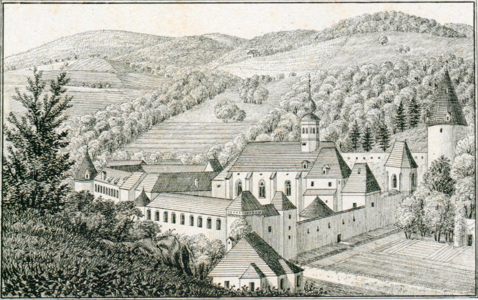 278 Kloster Seitz im Cillier Kreis, Feistenberg, Tolsti Vrh - J.F.Kaiser Lithografirte Ansichten der Steiermark 1830 (2)