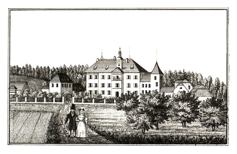 282 Schloss Söding, Voitsberg - J.F.Kaiser Lithografirte Ansichten der Steiermark 1830