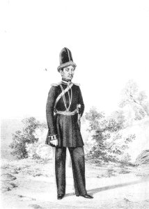 27 1260 Book illustrations of Historical description of the clothes and weapons of Russian troops