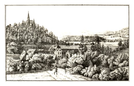 291 Propstei Straßengel, gez. Kuwasseg, lith. v. Folwarczni - J.F.Kaiser Lithografirte Ansichten der Steiermark 1830