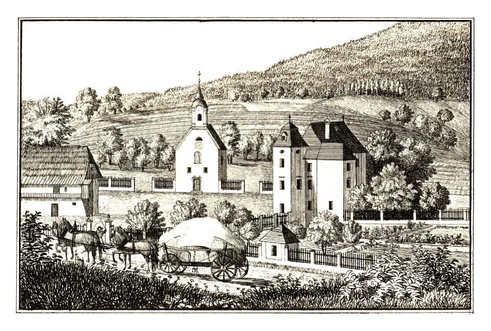 288 Schloss Sternstein, Frankolovo im Cillier Kreis - J.F.Kaiser Lithografirte Ansichten der Steiermark 1830
