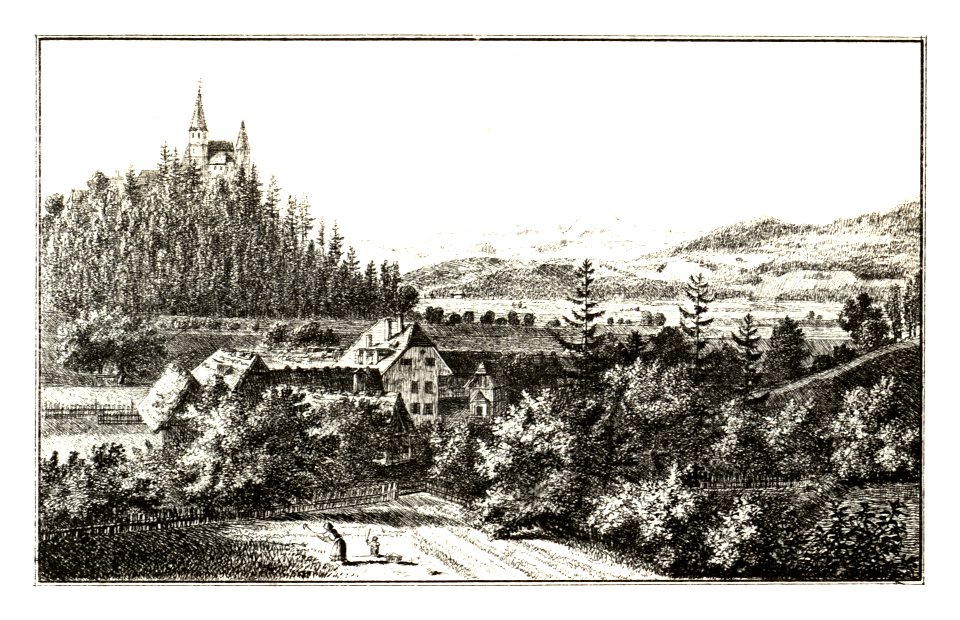 292 Die Propsteygült Straszengel bey Gratz, gez. Kuwasseg, lith. v. Folwarczni - J.F.Kaiser Lithografirte Ansichten der Steiermark 1830
