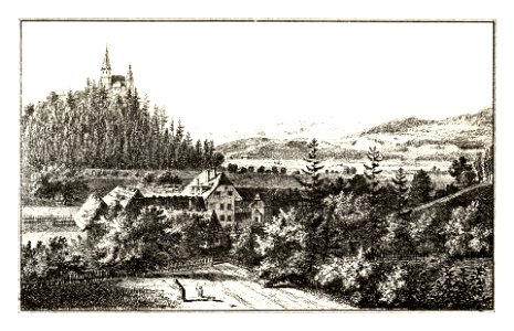 292 Die Propsteygült Straszengel bey Gratz, gez. Kuwasseg, lith. v. Folwarczni - J.F.Kaiser Lithografirte Ansichten der Steiermark 1830