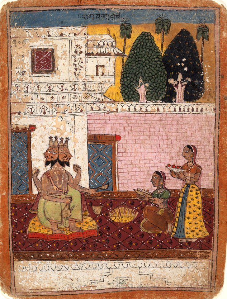 2b Khambavati Ragini Page from a Dispersed Ragamala Series, Marwar, 1700-1725 Metmuseum