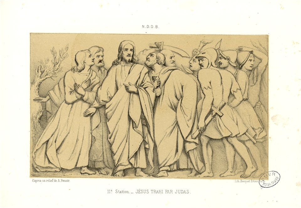 2e Station - Jésus trahi par Judas - Fonds Ancely - B315556101 A GORSE 12 038