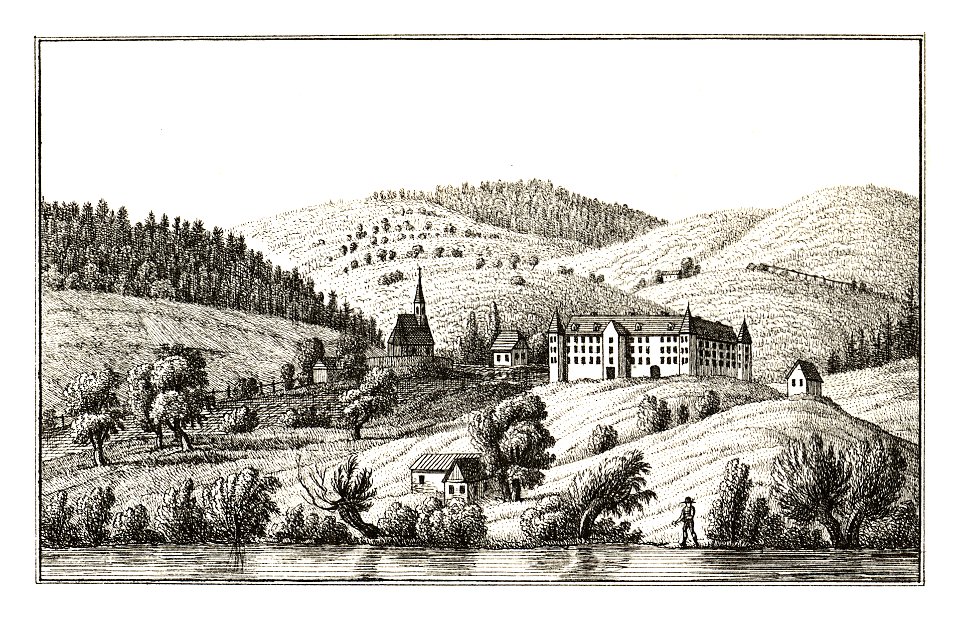 284 Schloss Spielfeld, Leibnitz - J.F.Kaiser Lithografirte Ansichten der Steiermark 1830