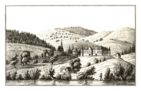 284 Schloss Spielfeld, Leibnitz - J.F.Kaiser Lithografirte Ansichten der Steiermark 1830