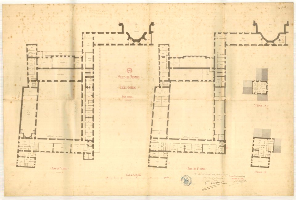 2fi2673 Plan du lycée impérial