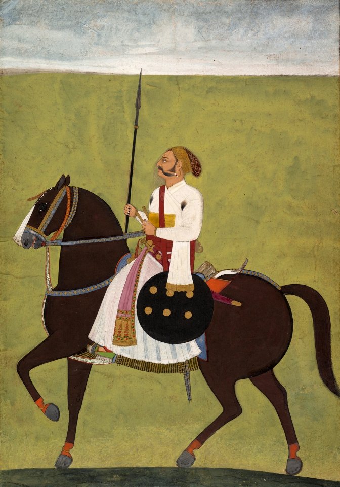 3 Dalchand (attr.) Equestrian Portrait of a Nobleman, Jodhpur, 1720-30, Metmuseum