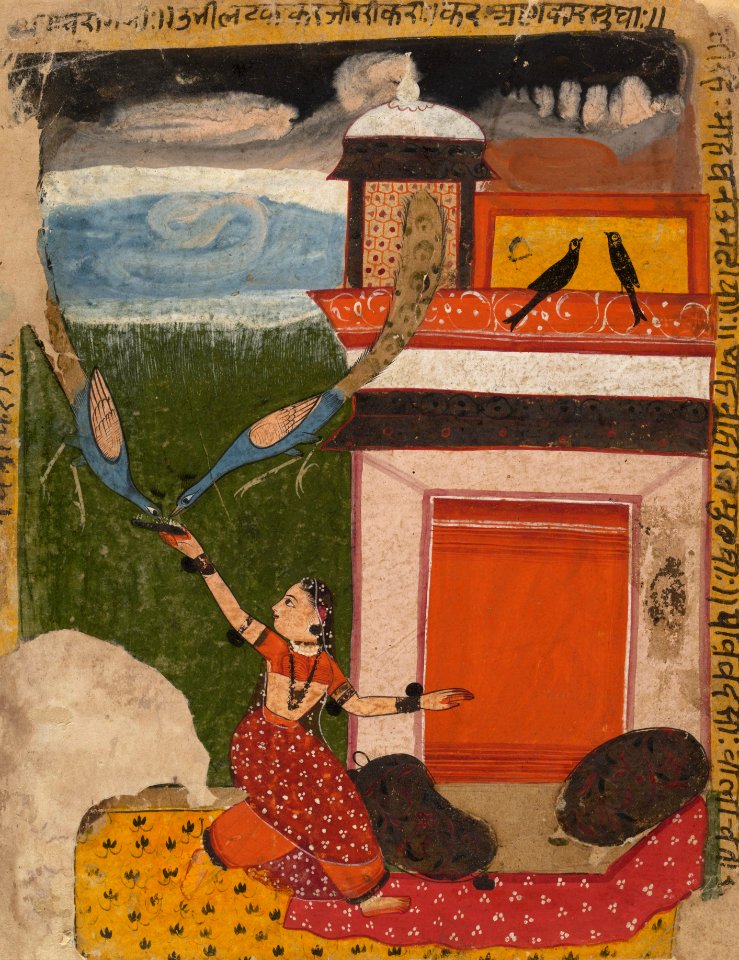 2а Madhumadhavai Ragini Page from a Dispersed Ragamala Series Marwar 1640-50 Metmuseum.