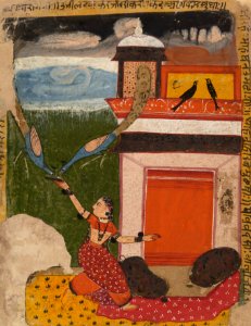 2а Madhumadhavai Ragini Page from a Dispersed Ragamala Series Marwar 1640-50 Metmuseum.