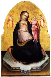 3 Lorenzo Monaco,THE MADONNA OF HUMILITY, 1400-1405 Museo Diocesano, Assisi. Free illustration for personal and commercial use.