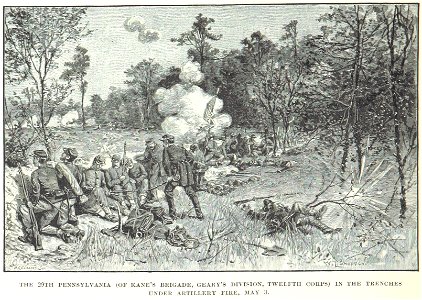 29th Pennsylvania in the trenches at Chancellorsville