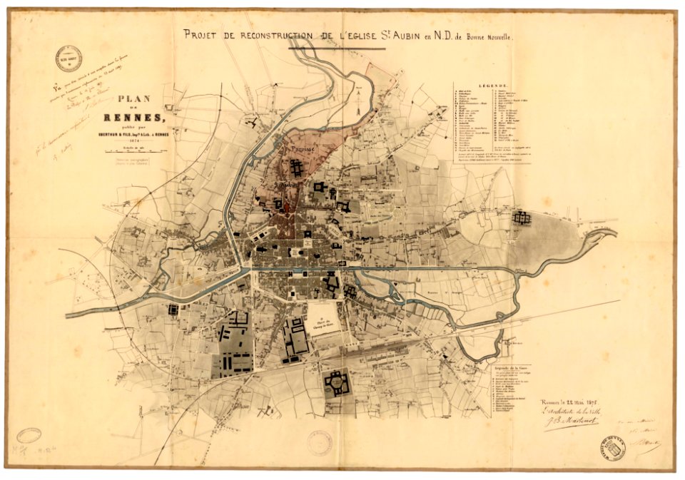 2fi1691 Rennes plan de Rennes