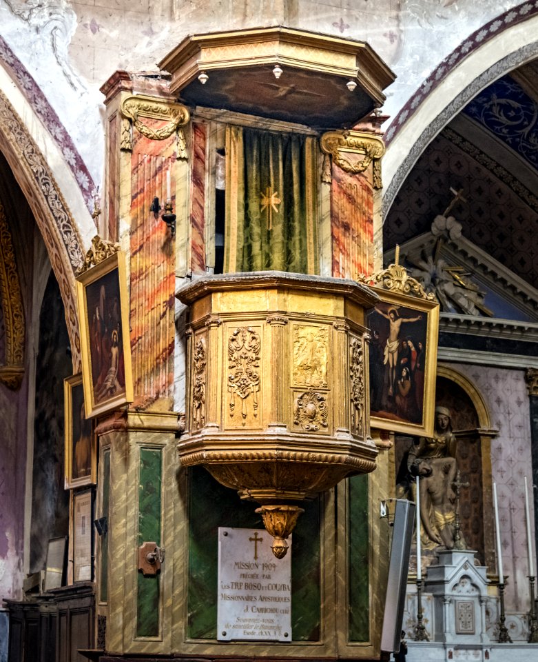 31 - Buzet-sur-Tarn - L'église Saint-Martin - Chaire à prêcher - PalissyPM31002594