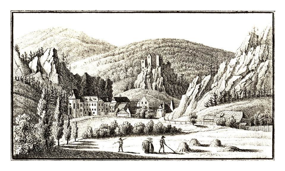 304 Thörl-Schachenstein, Thörl - Aufg. v. Wachtl, lith. v. Folwarczni - J.F.Kaiser Lithografirte Ansichten der Steiermark 1830