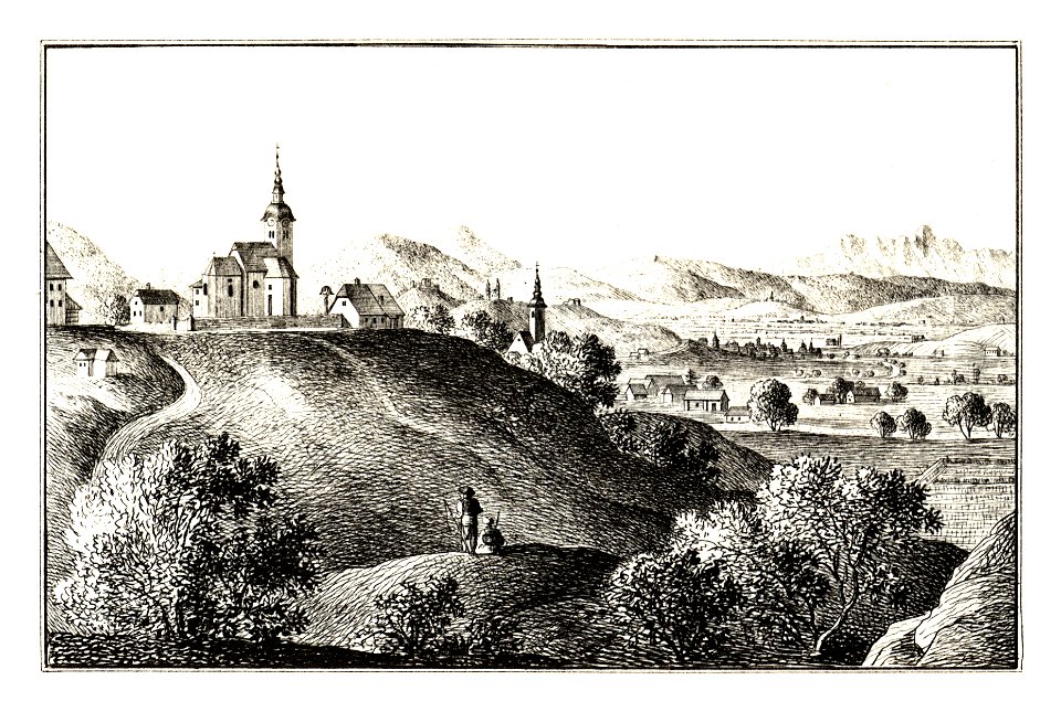311 Tüchern — Teharje - lith. v. Wachtl - J.F.Kaiser Lithografirte Ansichten der Steiermark 1830