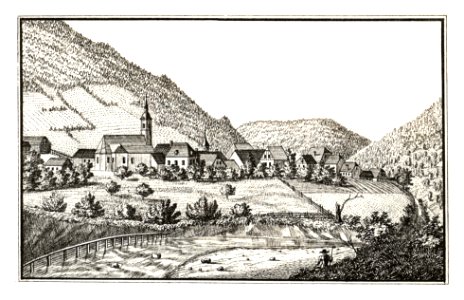 315 Unzmarkt - gez. von S. Kölbl - J.F.Kaiser Lithografirte Ansichten der Steiermark 1830
