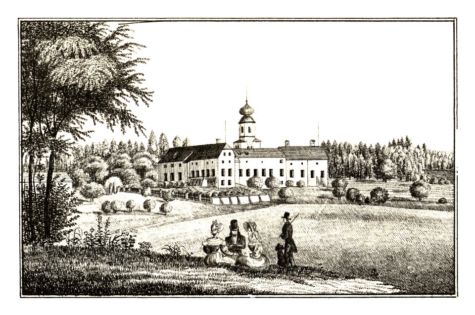 300 Schloss Oberthal, Thal bei Graz - J.F.Kaiser Lithografirte Ansichten der Steiermark 1830
