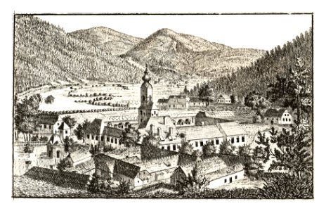 323 Schloss Waldstein, Deutschfeistritz - J.F.Kaiser Lithografirte Ansichten der Steiermark 1830