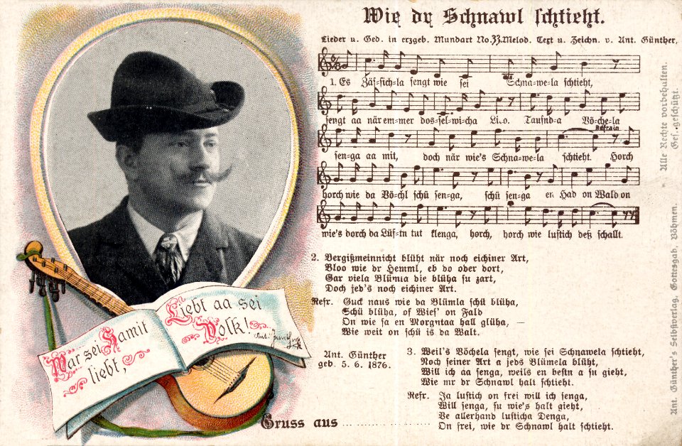 33 - Wie dr Schnawl schtieht - mit Porträt (1911)