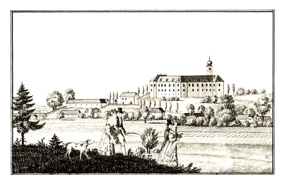 325 Schloss Weinburg, Weinburg am Saßbach - J.F.Kaiser Lithografirte Ansichten der Steiermark 1830