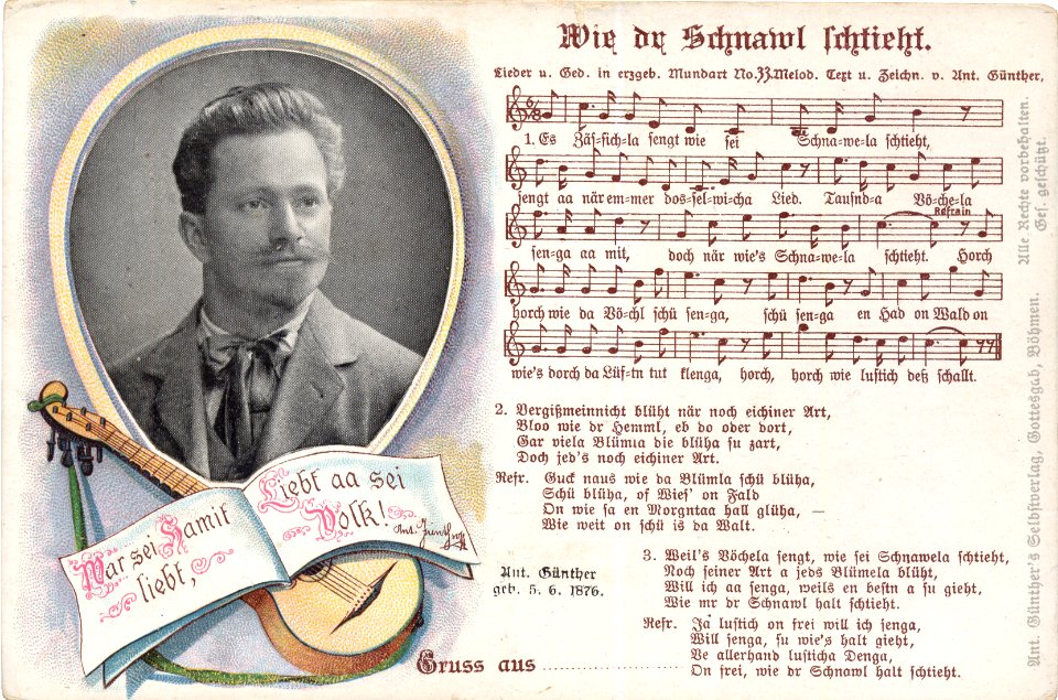 33 - Wie dr Schnawl schtieht - mit Porträt (1906)