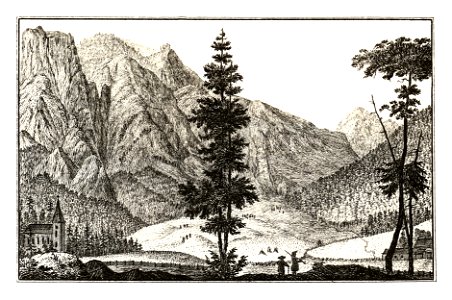 324 St. Leonhardt im Weichselboden, Gußwerk - J.F.Kaiser Lithografirte Ansichten der Steiermark 1830