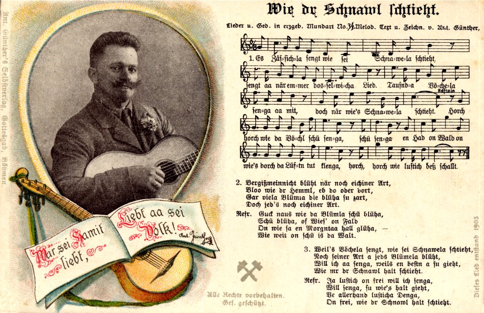 34 - Wie dr Schnawl schtieht - mit Porträt (1921)