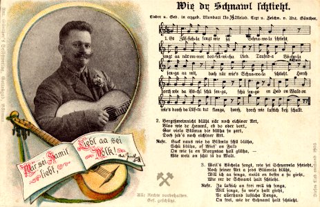 34 - Wie dr Schnawl schtieht - mit Porträt (1921)