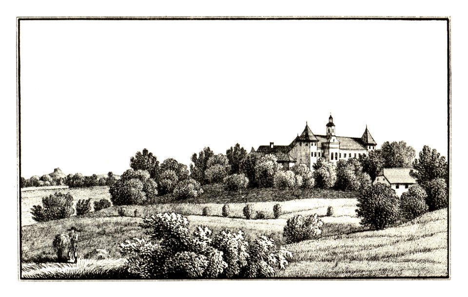 332 Schloss Welsdorf, Übersdorf, Fürstenfeld - J.F.Kaiser Lithografirte Ansichten der Steiermark 1830