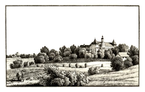 332 Schloss Welsdorf, Übersdorf, Fürstenfeld - J.F.Kaiser Lithografirte Ansichten der Steiermark 1830