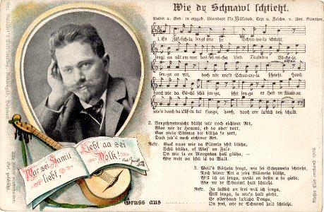 33 - Wie dr Schnawl schtieht - mit Porträt (1916)